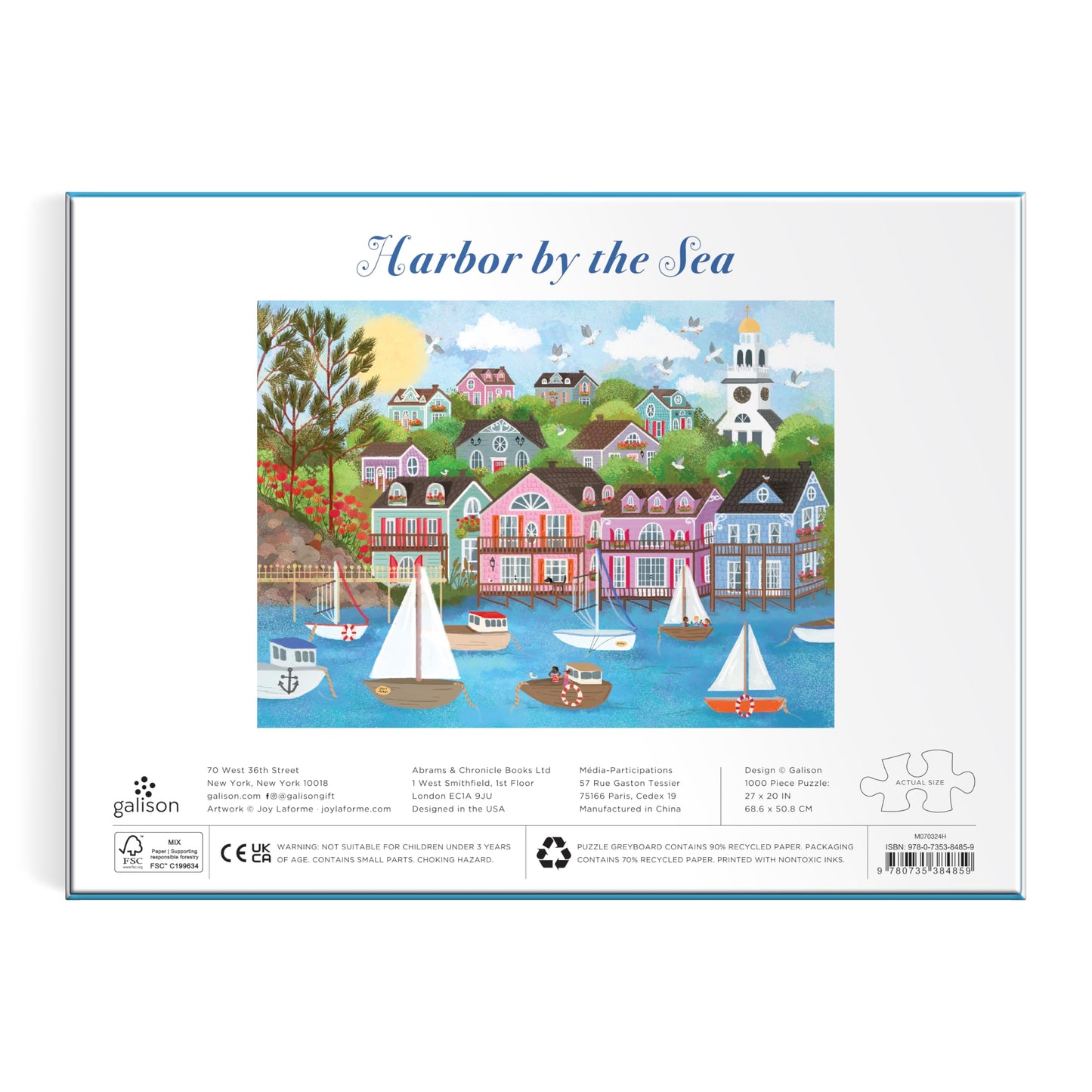 Joy Laforme Harbor by the Sea 1000 Piece Puzzle