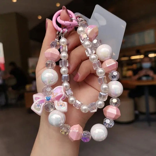 Colorful Fantasy Pearl Phone Lanyard