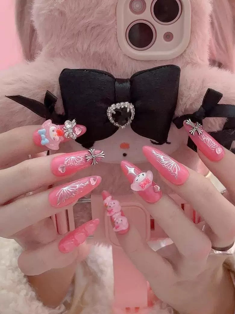 Strawberry Melody Press-on Nails