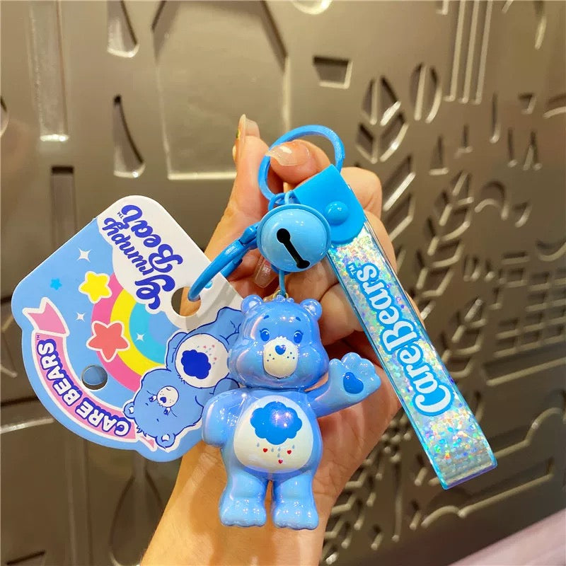 Porte-clés plaqué mignon Care Bears