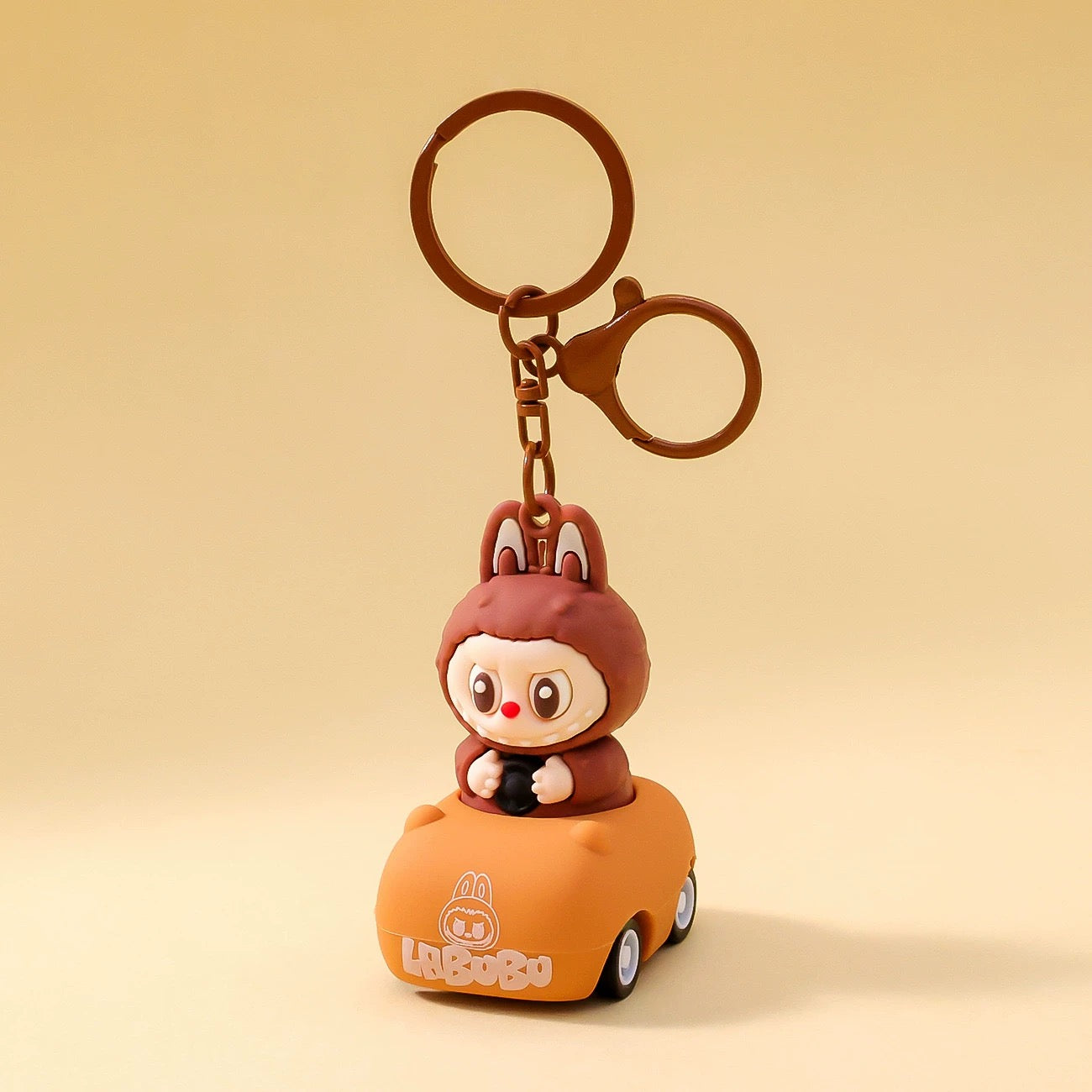 Mini Labubu Keychain - 3D Cartoon Doll for Bags, Cars & Gifts