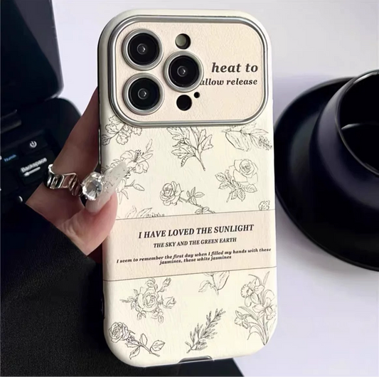 Funda de teléfono con diseño de flores vintage