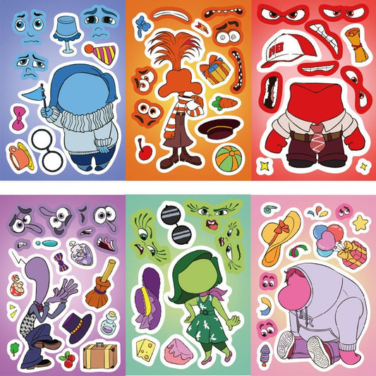 Inside Out 2 DIY Puzzle Stickers - 24 Sheets