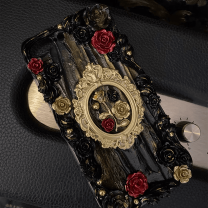 Handmade Custom Baroque Rose Phone Case