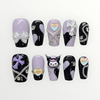 Kuromi's Purple Fantasy Press-on Nails