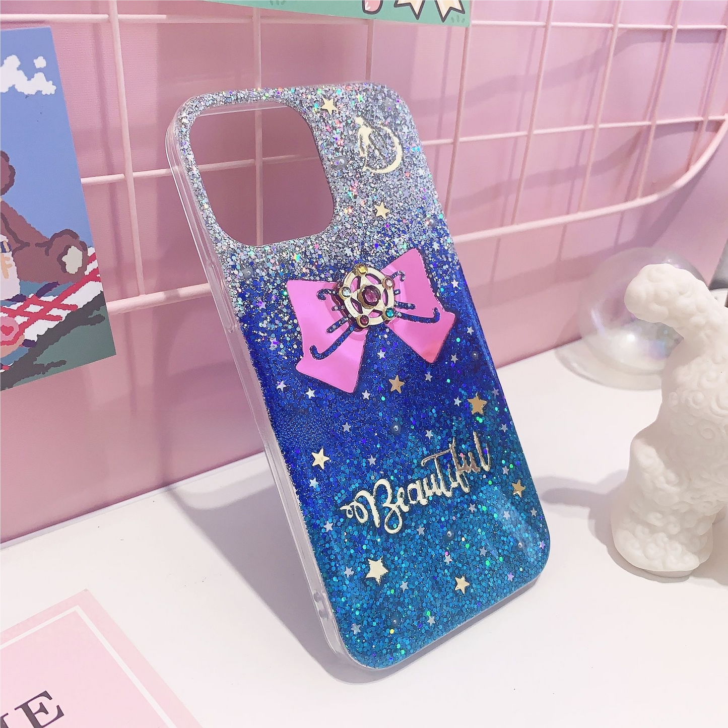 Customized Gradient Glitter Shockproof Phone Case