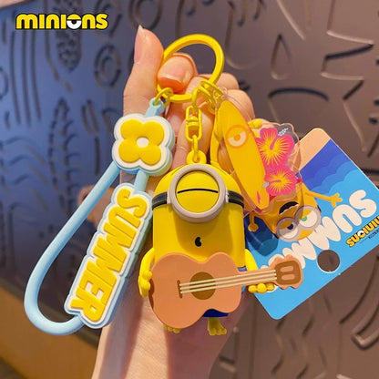 Cute Minion Keychain – Fun Cartoon Accessory, Backpack Charm & Gift