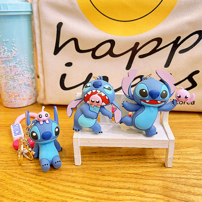 Cute Stitch 3D Keychain – Perfect for Bags, Backpacks & Gifts