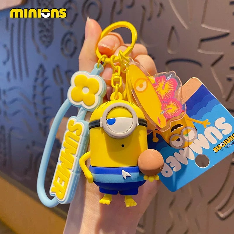 Cute Minion Keychain – Fun Cartoon Accessory, Backpack Charm & Gift