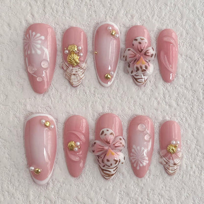 Pink Blossom Press-on Nails