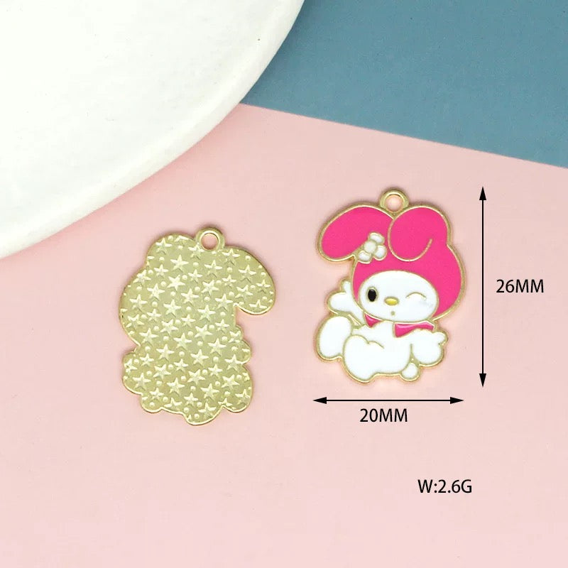 Charms en alliage My Melody pour la fabrication de bijoux