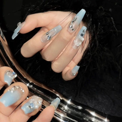 Icy Elegance Press-on Nails