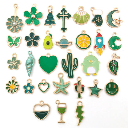 Mixed 30 Pcs DIY Jewelry Making Charms