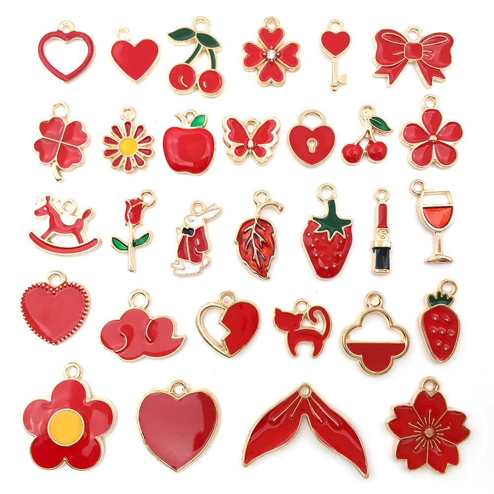 Mixed 30 Pcs DIY Jewelry Making Charms