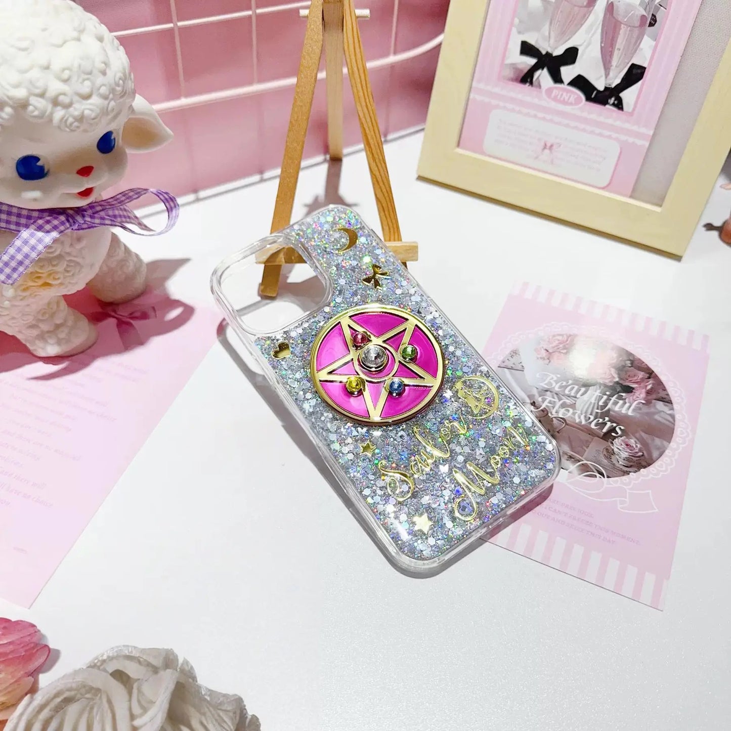 Handmade Glitter Sailor Moon Sparkle Phone Case