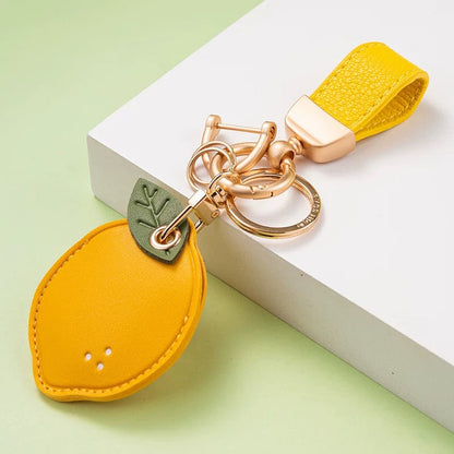 Creative PU Leather Access Card Keychain