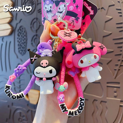 Sweet Sanrio My Melody & Kuromi Keychain