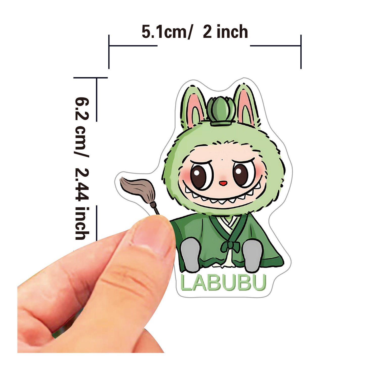 Cute Cartoon Labubu Stickers - 50 Pcs