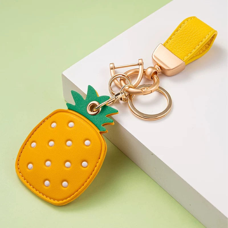 Creative PU Leather Access Card Keychain