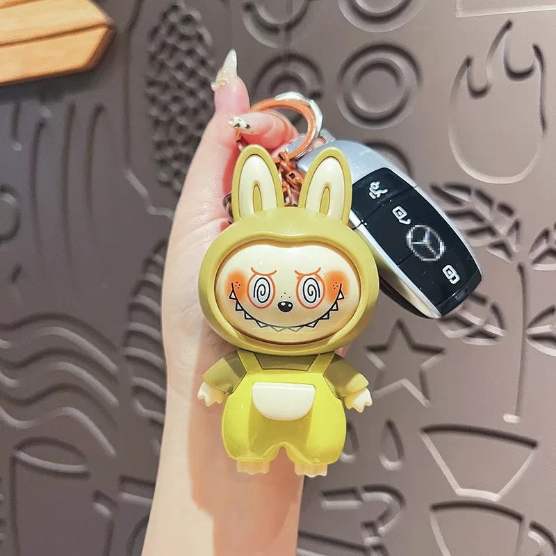 Adorable Labubu Keychain - Playful Vinyl Bag Charm for Collectors