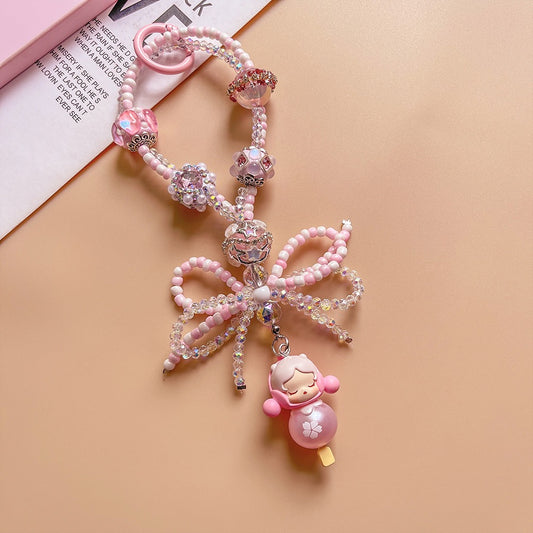 Handmade Beaded Cute Character Phone Lanyard