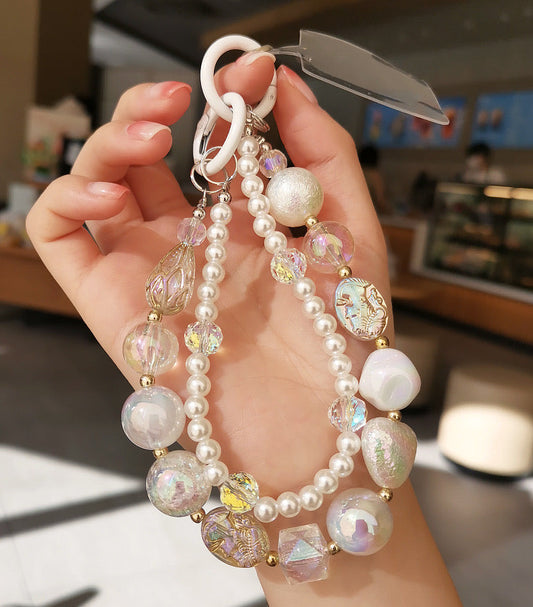 Aurora Pearl Charm Phone Lanyard