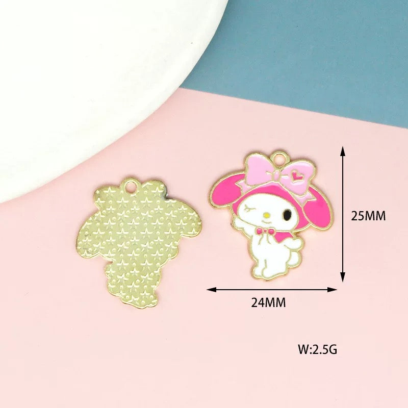 Charms en alliage My Melody pour la fabrication de bijoux