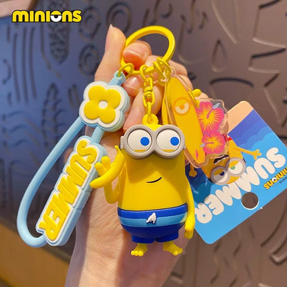 Cute Minion Keychain – Fun Cartoon Accessory, Backpack Charm & Gift