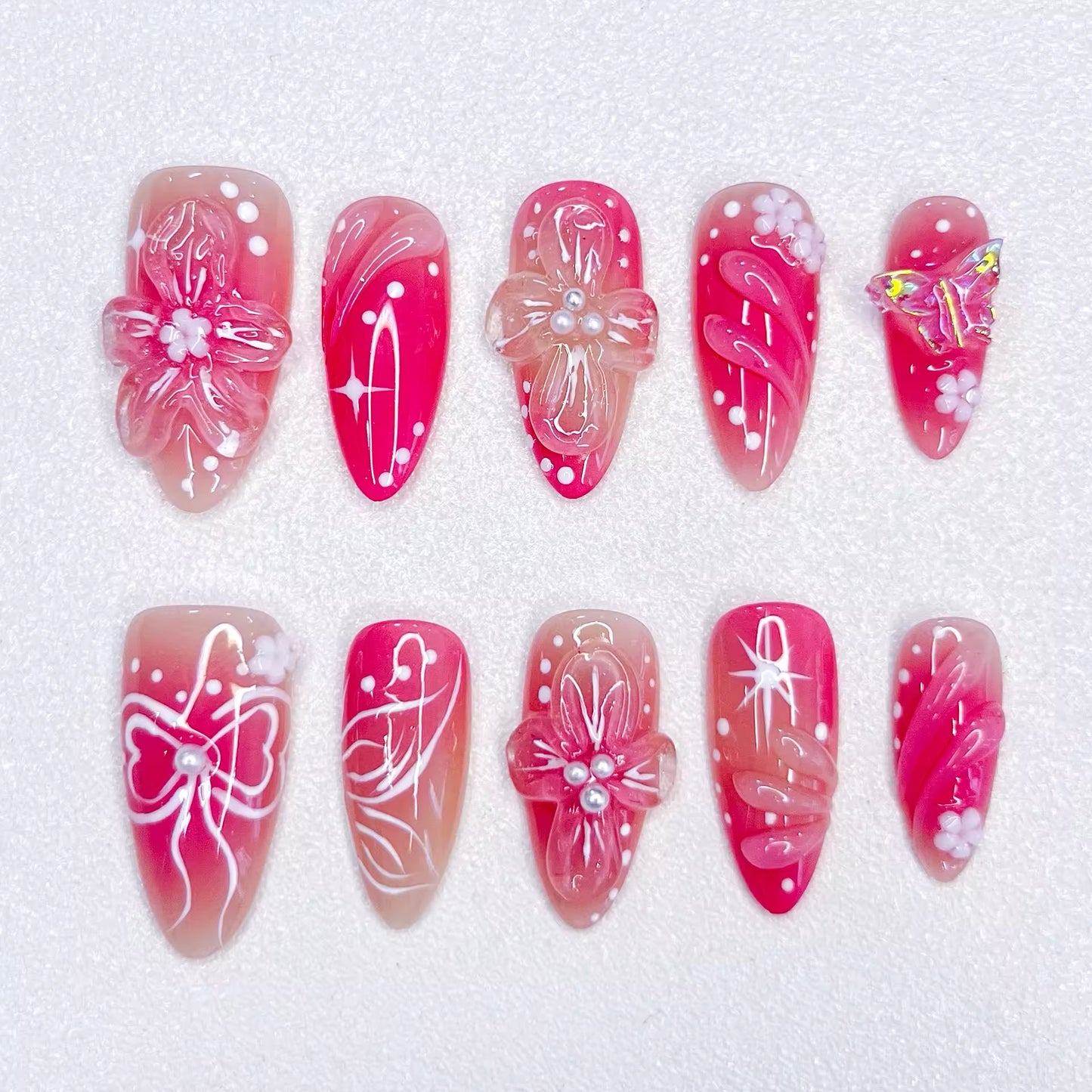 Pink Paradise Press-on Nails