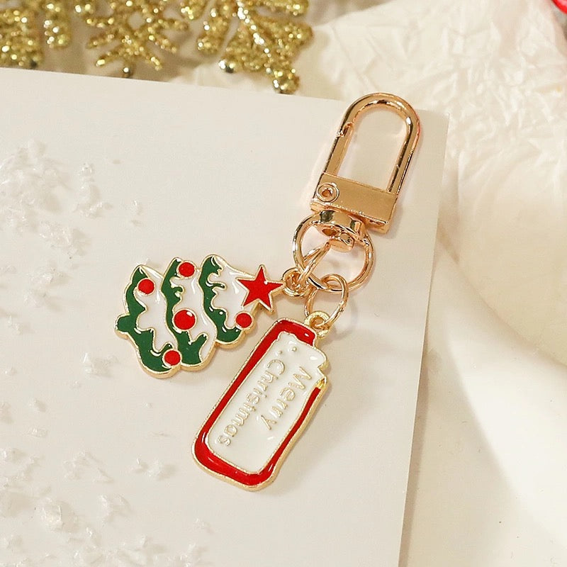 Happy Holiday Keychain