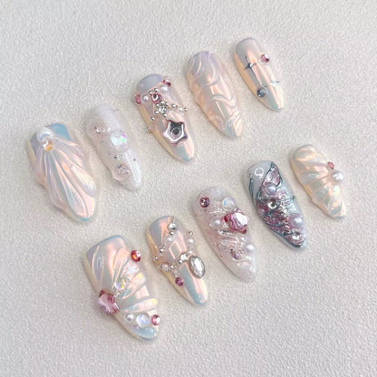 Snow White Press-on Nails