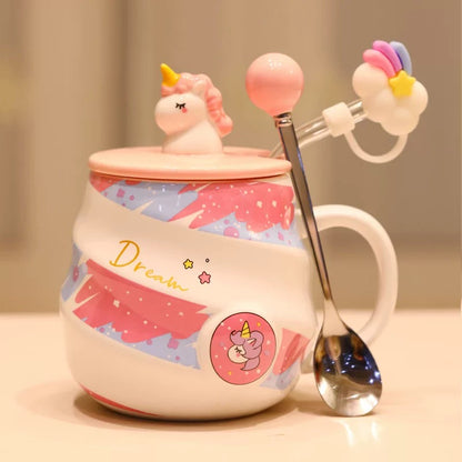 Spiral Unicorn Ceramic Mug