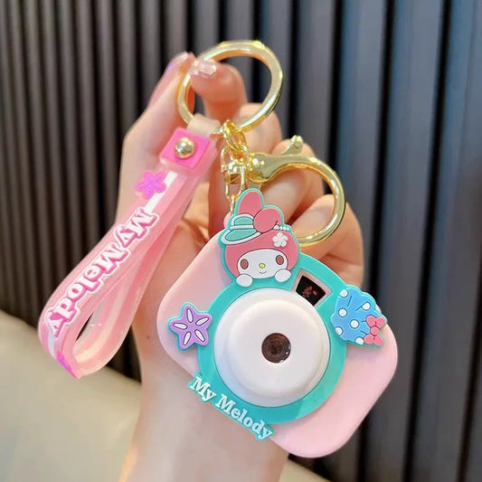 Porte-clés avec caméra projecteur de la série Sanrio