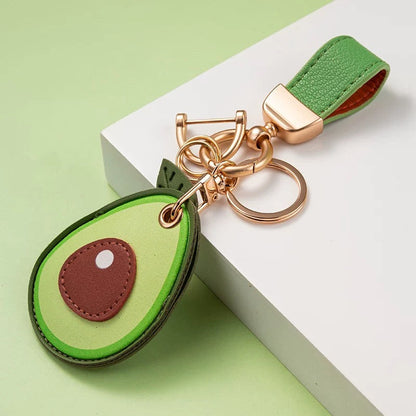 Creative PU Leather Access Card Keychain