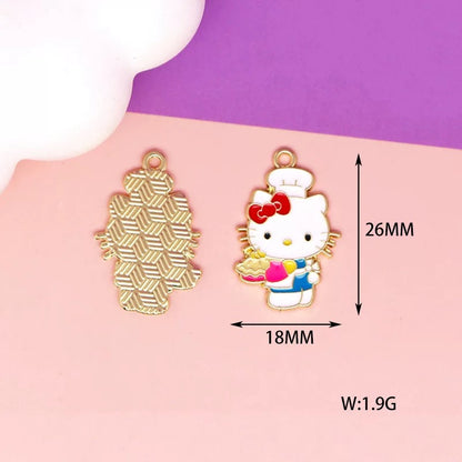 Adorable Kitty Alloy Charms for Jewelry Making