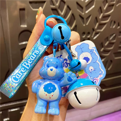 Porte-clés plaqué mignon Care Bears