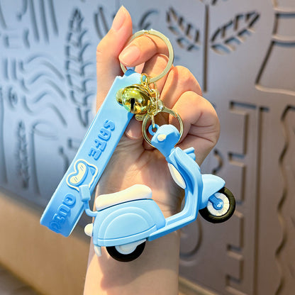 Mini Scooter Keychain with Silicone Wrist Strap – Adorable Design