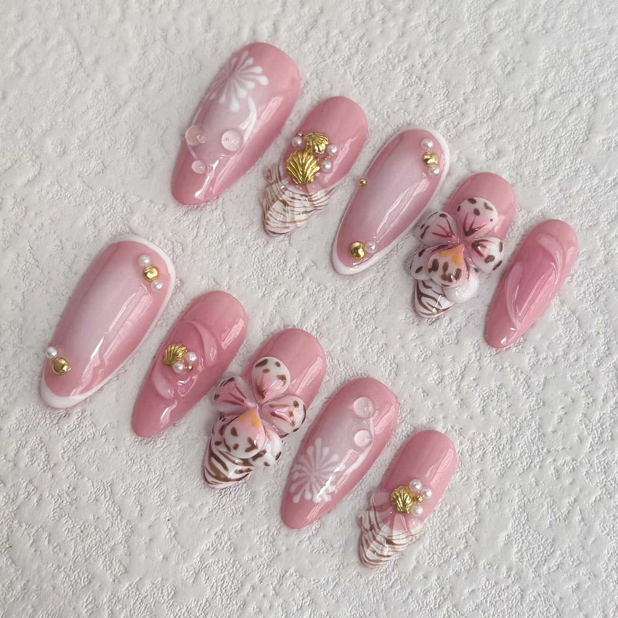 Pink Blossom Press-on Nails