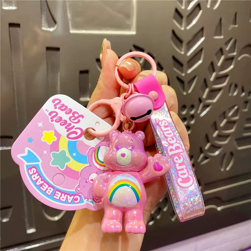 Porte-clés plaqué mignon Care Bears