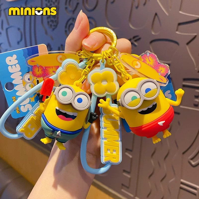 Cute Minion Keychain – Fun Cartoon Accessory, Backpack Charm & Gift