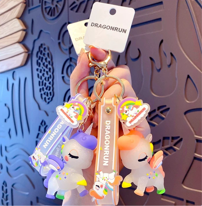 Cute Kawaii Unicorn Keychain