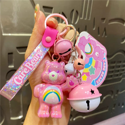 Porte-clés plaqué mignon Care Bears