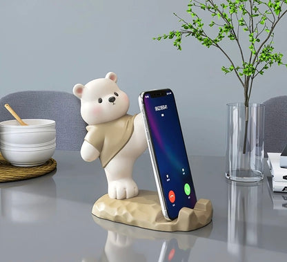 Adorable Polar Bear Phone Holder