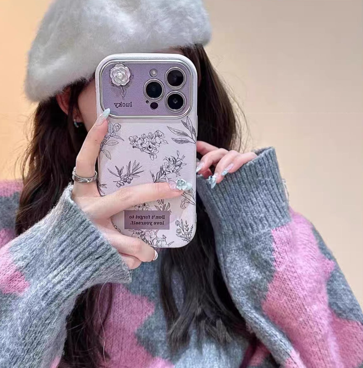 Love Yourself Floral Phone Case