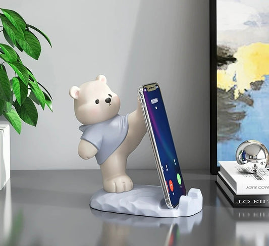 Adorable Polar Bear Phone Holder