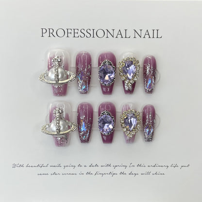 Galaxy Princess Press-on Nails