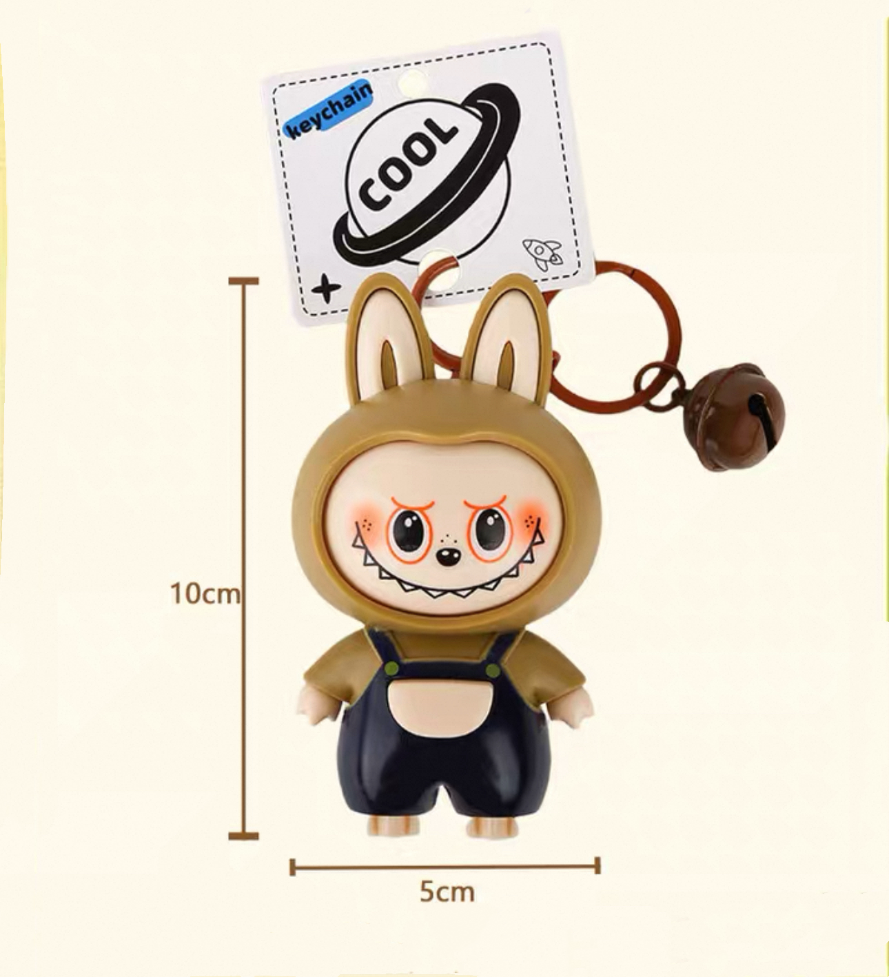 Adorable Labubu Keychain - Playful Vinyl Bag Charm for Collectors