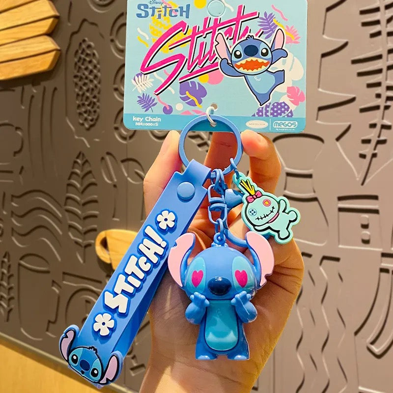 Cute Stitch 3D Keychain – Perfect for Bags, Backpacks & Gifts