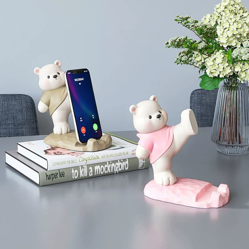 Adorable Polar Bear Phone Holder