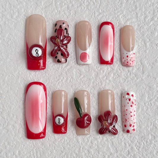 Sweet Cherry Red Press-on Nails